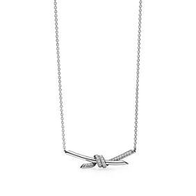 Tiffany Knot Pendant with Diamonds