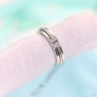 Tiffany T Diamond Stackable Ring – Elegant Luxury Fine Jewelry
