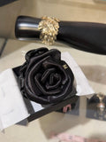 Chanel Black Camellia Flower Hair Claw Clip – Elegant Luxury Fashion Accessory