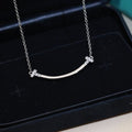 Tiffany T Smile Diamond Pendant Necklace – Elegant Luxury Jewelry