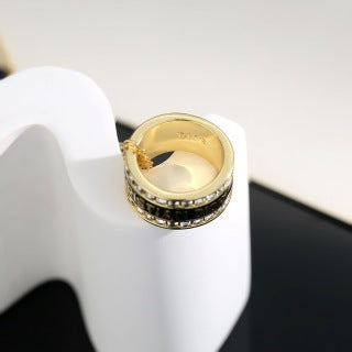 Dior Atelier Oblique Hoop Pendant Necklace