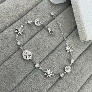 Dior Celestial Star Medallion Chain Bracelet