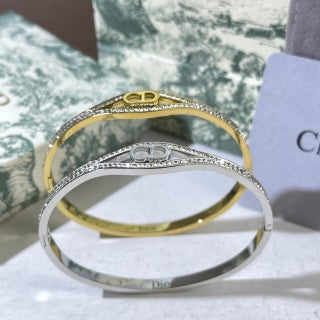 Dior Liora Crystal CD Oval Cuff Bracelet