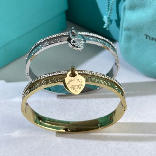 Tiffany Signature Tag Diamond Cuff Bracelet – Elegant Luxury Jewelry
