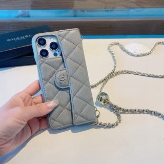 Chanel Quilted Chain Strap Phone Case