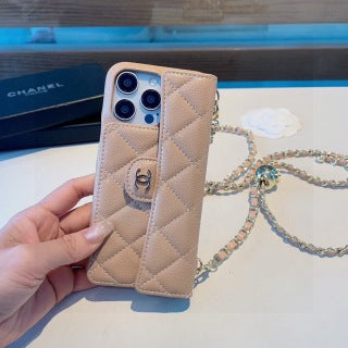Chanel Quilted Chain Strap Phone Case