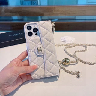 Chanel Elegant Quilted Crossbody Phone Case